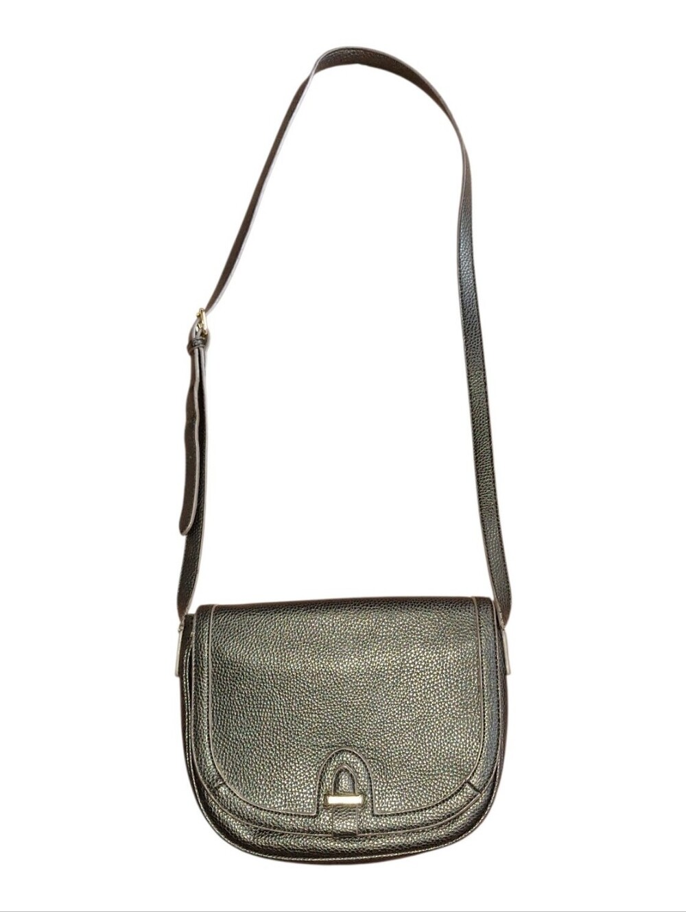 Anne Klein Black Crossbody Saddle Bag